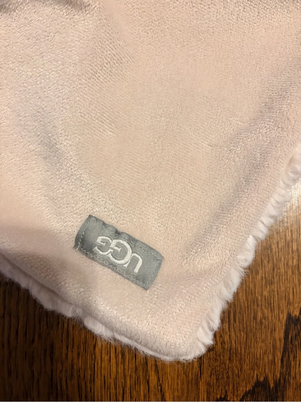 UGG Plush Lamb Lovey Security Blanket Cream 14” Baby Nursery
